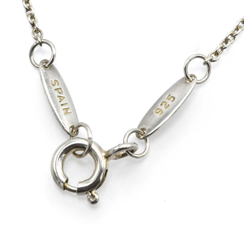 TIFFANY&Co. ティファニー エルサペレッティ ダイヤモンド オープンハート ネックレス SV925 シルバー ペンダント レディース 3.4g 袋 箱 H13993