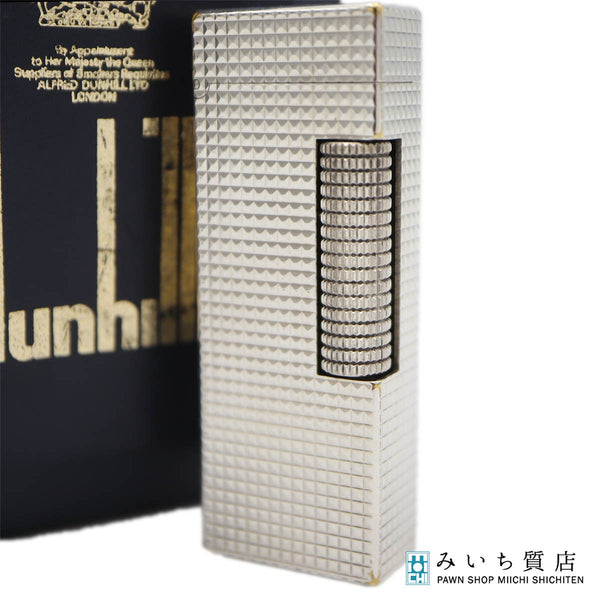 Dunhill ダンヒル ガスライター ローラー式 シルバーカラー 喫煙具 着火未確認 ケース有 eco1730