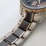 稼働 腕時計 SEIKO セイコー ブライツ 8B54-0BD0 電波ソーラー ワールドタイム 黒色文字盤 yo1543