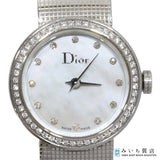 稼働 腕時計 Christian Dior ディオール ラ・ディドゥ ディオール D0.32ct CD041111M003 QZ シェル文字盤 付属品有 2026.8月電池 H22791