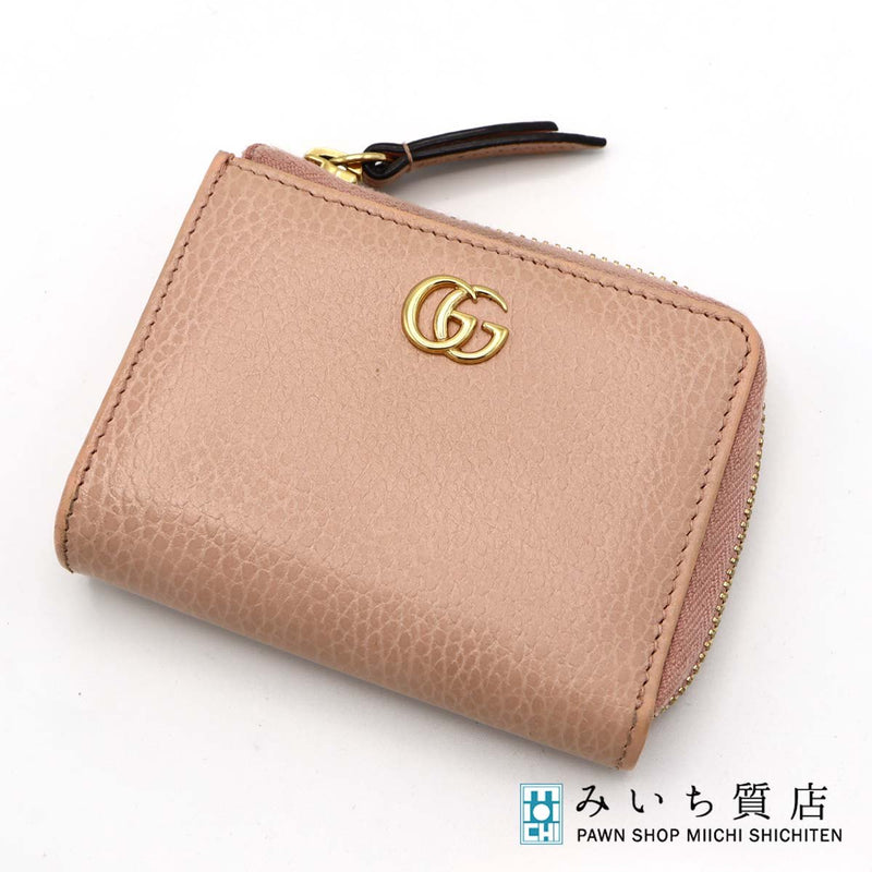 GUCCI グッチ GG マーモント L字 ジップアラウンド 財布 ジップ