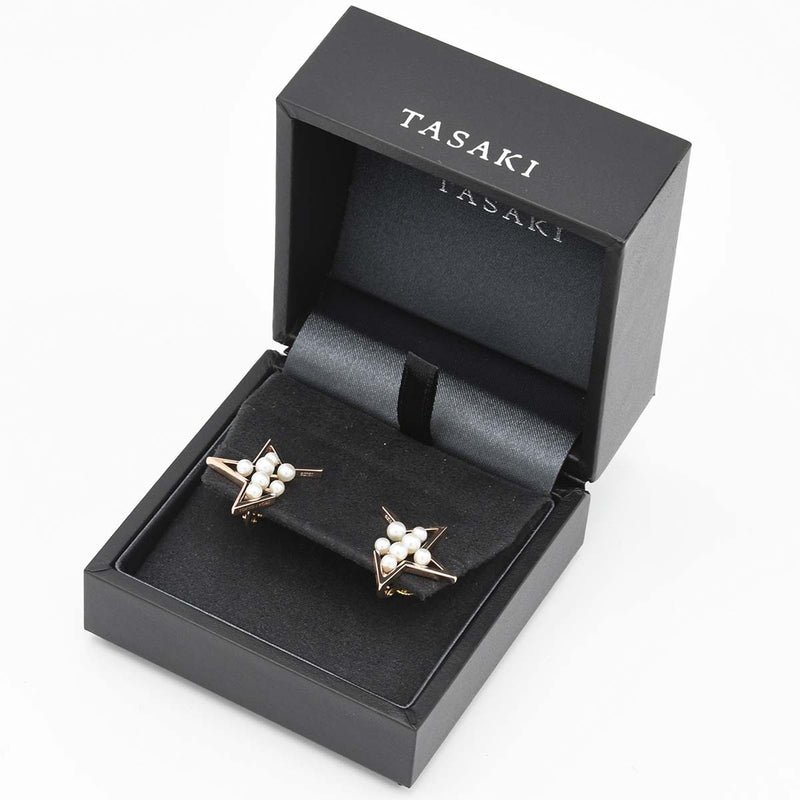 仕上げ済 TASAKI タサキ イヤリング アブストラクト スター SG750 パール 6.5g アクセサリー箱有 d188