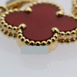 仕上済 VanCleef&Arpels VCA ヴァンクリーフ&アーペル ヴィンテージアルハンブラ カーネリアン 20P 750 46.7g ジュエリー 保有 25k269-1