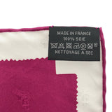 HERMES エルメス スカーフ カレ90  Tout en carre 全てはカレの中に シルク100％ ピンク 箱有 M3733