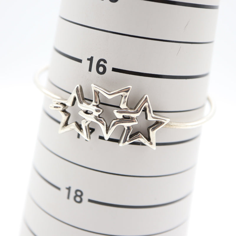 TIFFANY＆Co. ティファニー トリプルスター バングル ブレス ブレスレット シルバー925 アクセサリー H20182