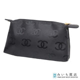 CHANEL シャネル ポーチ 化粧ポーチ ココマーク ブラック 黒 H25301-2