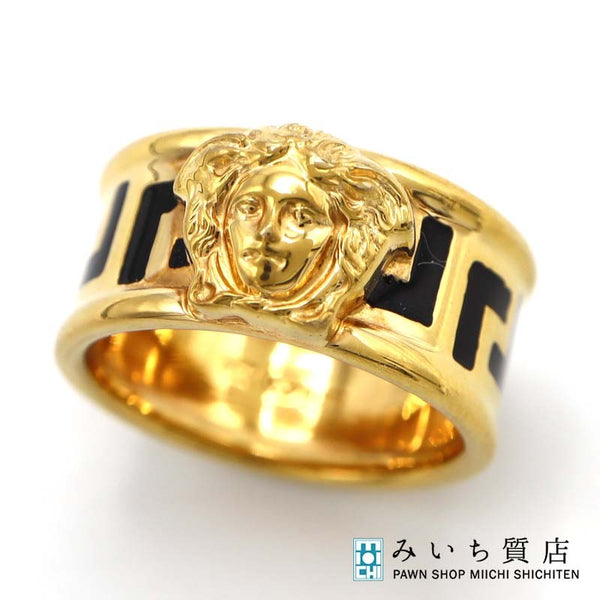 VERSACE ヴェルサーチ リング 指輪 メデューサ 750 K18 ゴールド 重量約10.3g 約13号 アクセサリー H11367