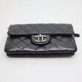 CHANEL シャネル ミニマトラッセ チェーンショルダーバッグ ラムスキン 18番台 鞄 ブラック シルバー金具 H10648