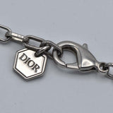 Christian Dior ディオール ネックレス ロゴ シルバーカラー 約15.7g アクセサリー 箱袋有 23s312-3