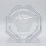 VERSACE ベルサーチ ローゼンタール メデューサ アッシュトレイ 灰皿 クリスタルガラス インテリア 置物 箱有 22k52-1