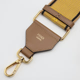 FENDI フェンディ ストラップユー ロゴ ショルダーストラップ キャンバス 服飾小物 イエロー系 H21178