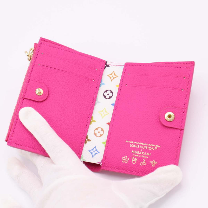 未使用 LOUIS VUITTON ルイヴィトン 二つ折り財布 M14087 LV×TM  ポルトフォイユ リサ 20周年 村上隆 パンダ ピンク 箱有 H18684