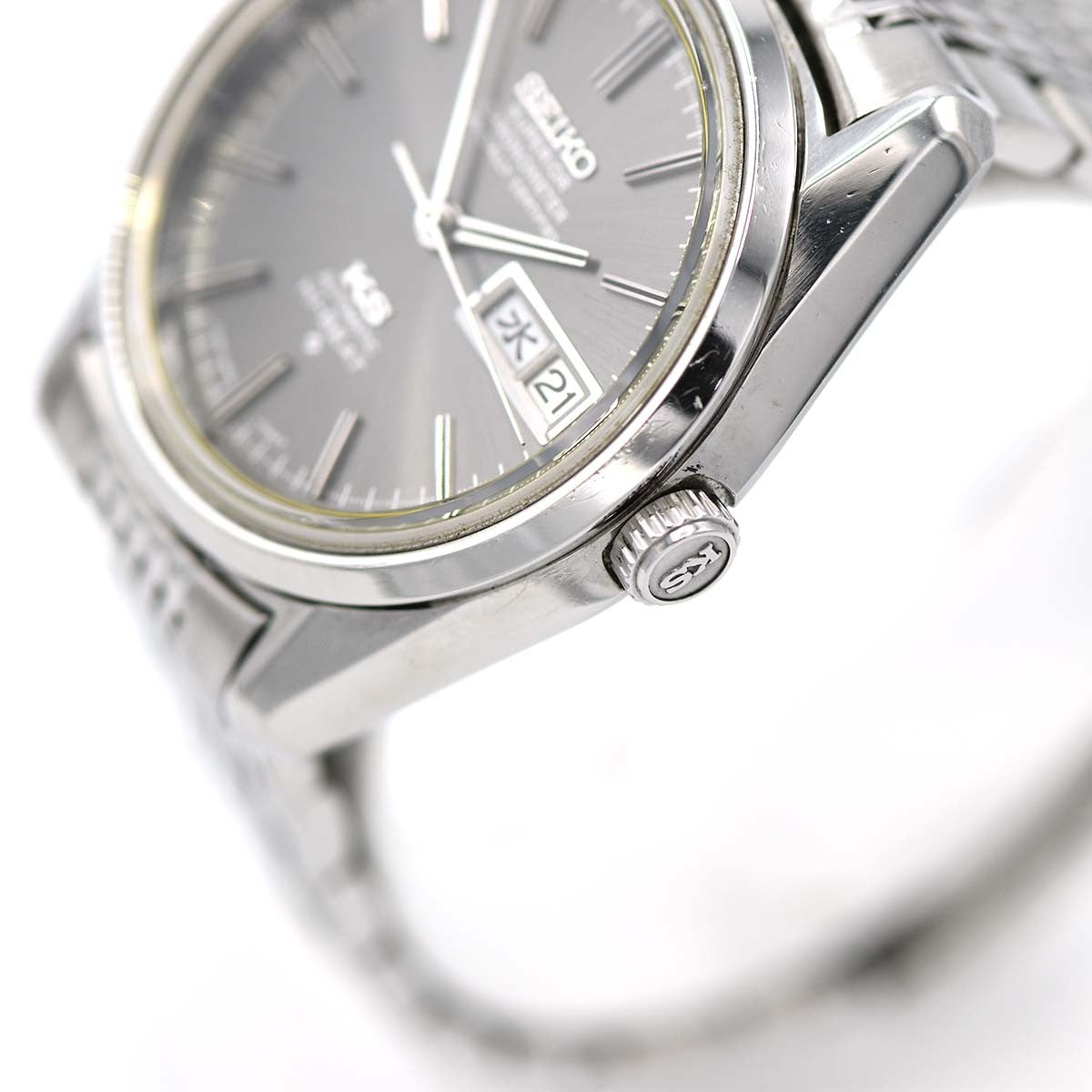腕時計 稼働 SEIKO キングセイコー 5626-7040 グレー色文字盤