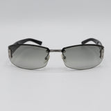 GUCCI グッチ サングラス GG 眼鏡 メガネ アイウェア 度なし グレー×ブラック ケース有 H22261