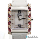 FENDI フェンディ クラシコ Mini Mosaic 7000L シェル文字盤 ストーンベゼル 2026.5電池交換済 H23040