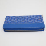 GOYARD ゴヤール マティニョン ジップ GM ラウンドジップ 長財布 ウォレット 青 ブルー 20K79-84