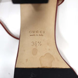 GUCCI グッチ ホースビット レザー ストラップ サンダル ミュール 赤 サイズ36 1/2 23.5cm 箱有 H8910