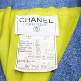 CHANEL シャネル セットアップ デニム 20724 40サイズ 黄緑 グリーン スカート ヴィンテージ レディース H17171
