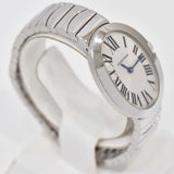 稼働 腕時計 Cartier カルティエ ベニュワール 750 クォーツ シルバー色文字盤 ケース 2026.6月電池 H23720