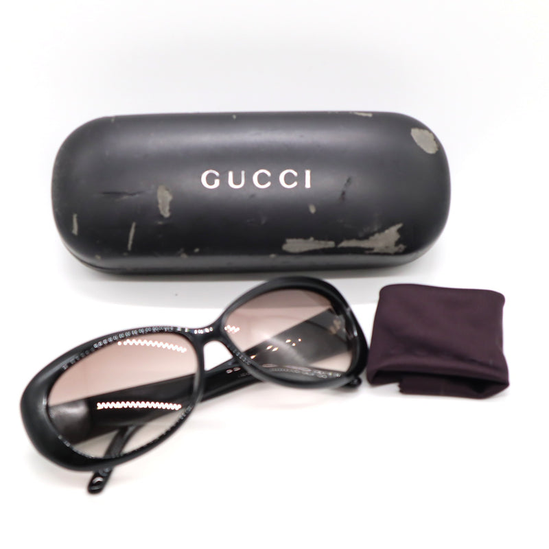 GUCCI グッチ GG2933/N/S サングラス 度なし ブラック クロス ケース アイウェア 服飾小物 H6858