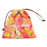 LOEWE ロエベ Paulas Ibiza パウラズ イビザ ドローストリング ボトルキャップ ポーチ 巾着 マルチカラー 保管袋 25s886-2