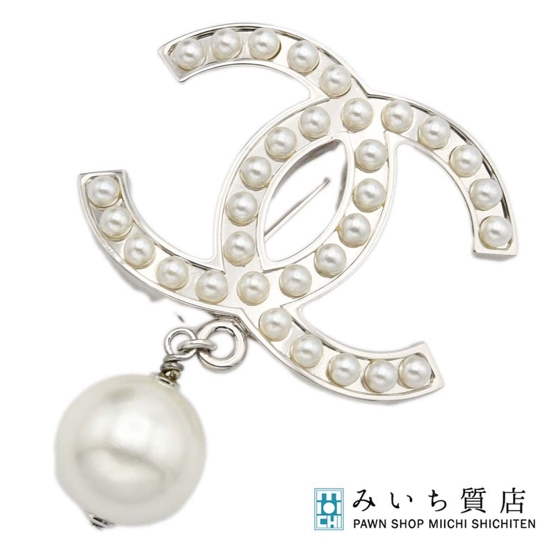 CHANEL シャネル ブローチ フェイクパール ココマーク 約14.4g