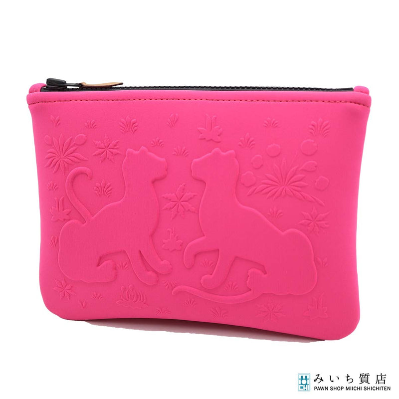 HERMES エルメス ネオバン レオパード トゥルースフラットPM ポーチ
