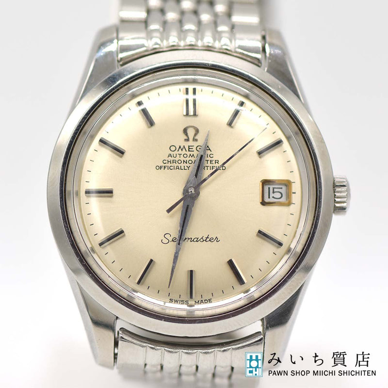 腕時計 稼働 OMEGA  オメガ シーマスター クロノメーター 168.024 cal.564 デイト 自動巻き シルバー系文字盤 H5348