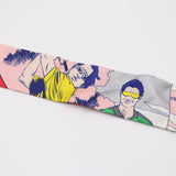 HERMES エルメス ツイリー WOW アメコミ柄 スカーフ シルク100 マルチカラー 箱 ok1516