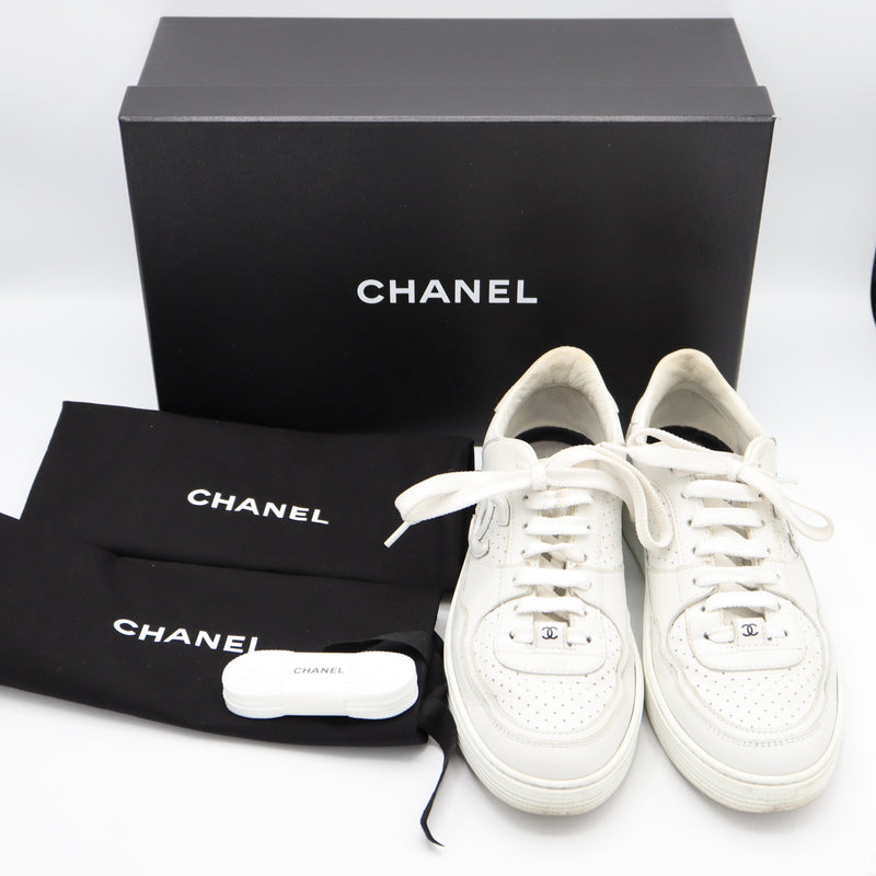 CHANEL シャネル G45079 スニーカー ココマーク 38サイズ  シューズ 靴 箱有 25k255-2
