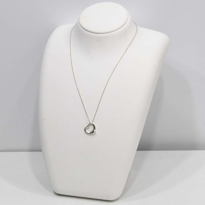 TIFFANY＆Co. ティファニー ネックレス オープンハート 15mm シルバー 925 約2.6g アクセサリー ok1352