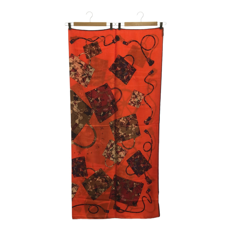 HERMES エルメス スカーフ カレジェアン140 Kelly en Caleche ケリーの馬車 カシシル カシミヤ/シルク レッドカラー 服飾小物 H16959