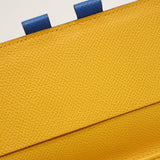 HERMES エルメス 手帳カバー アジェンダ GM □A刻 ブルー・イエロー 雑貨 小物 J444