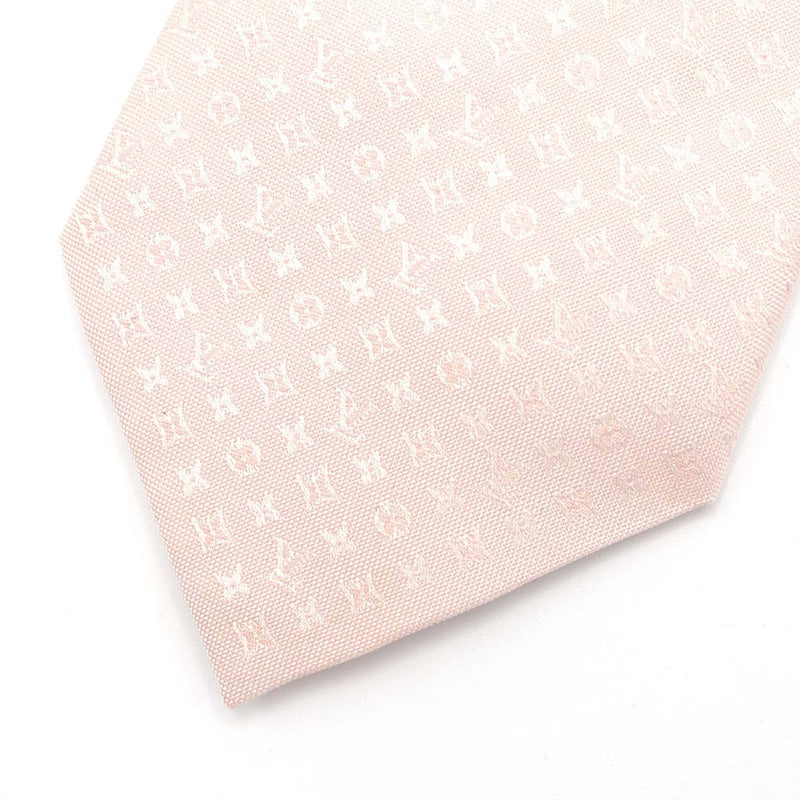 LOUIS VUITTON ルイヴィトン LV ネクタイ シルク100％ モノグラム ピンク 服飾小物 H20900