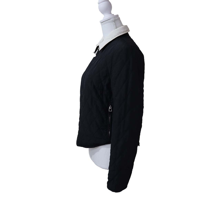 HERMES エルメス ジャケット リバーシブル S ブラック×ホワイト レディース 服 H21045