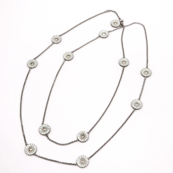 Georg Jensen ジョージジェンセン ネックレス デイジー シルバー 925 約28g アクセサリー 箱有 M3731