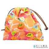 LOEWE ロエベ Paulas Ibiza パウラズ イビザ ドローストリング ボトルキャップ ポーチ 巾着 マルチカラー 保管袋 25s886-2