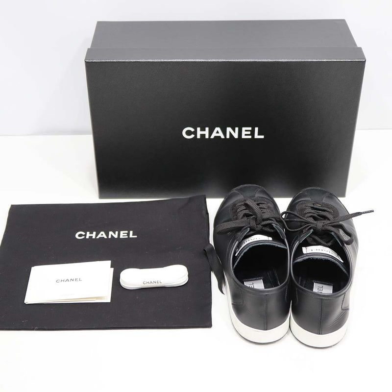 CHANEL シャネル スニーカー ブラック W G45715 サイズ43 28cm メンズ 靴 箱袋あり M4375