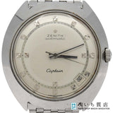 腕時計 稼働 ZENITH ゼニス キャプテン オートマチック 自動巻き シルバー色文字盤 25k608-10