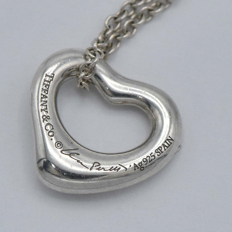 TIFFANY&Co. ティファニー ネックレス オープンハート 11mm シルバー SV925 約2.2g アクセサリー 22k560-3