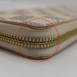 LOUIS VUITTON LV ルイヴィトン 財布 N61264 アズールダミエ ポルトフォイユ・クレマンス 長財布 箱袋 H23126