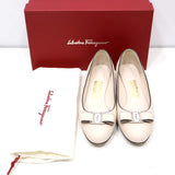 Salvatore Ferragamo フェラガモ ヴァラリボン パンプス フラットシューズ 01A838 740837 靴 サイズ8 D 25.5cm 箱有 H12688-9