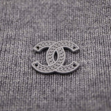 CHANEL シャネル P77668 メティエダール ニットキャップ ニット帽 グレー 帽子 レディース eco1736