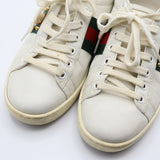 GUCCI グッチ 438218 スニーカー エース シェリーライン フェイクパール サイズ36 ホワイト系 箱・保管袋有 ok1216