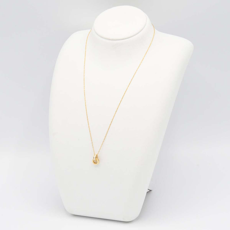 仕上げ済 ダイヤモンド ネックレス K18 D0.40 約1.9g ジュエリー 25k817-3