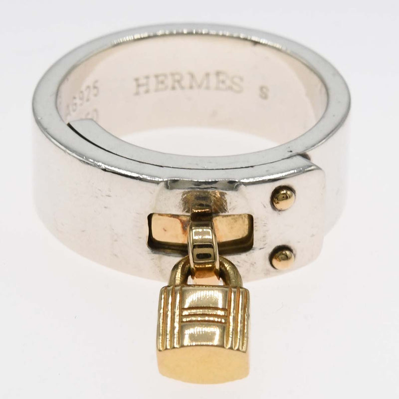 HERMES エルメス ケリーリング 925/750 コンビ 6.5号 約11g ヴィンテージ アクセサリー k1241