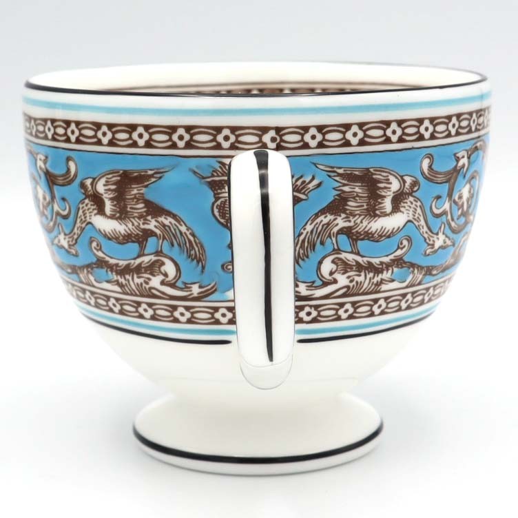 WEDGWOOD ウェッジウッド カップ&ソーサー 5客セット フロレンティーン ターコイズカラー 食器 洋食器 H18976