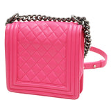 CHANEL シャネル ボーイシャネル マトラッセ チェーンショルダー ショルダーバッグ ラムスキン ピンク 鞄 k1101
