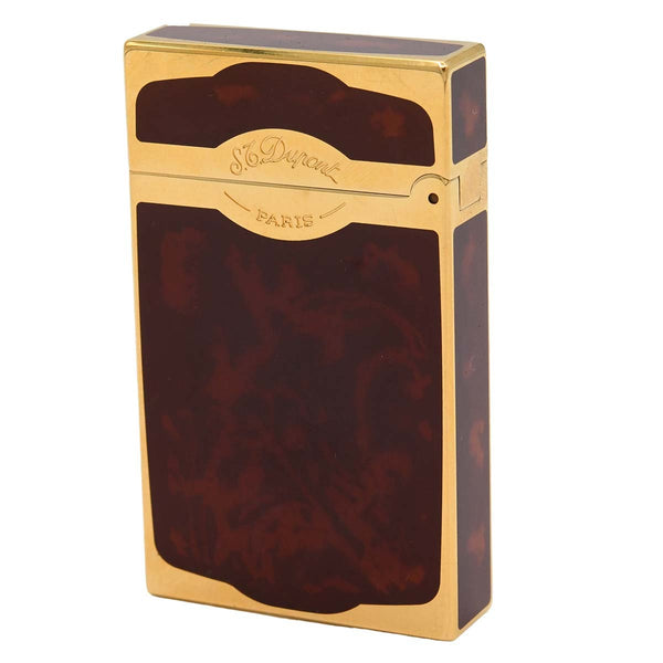 S.T.Dupont デュポン ガスライター モンパルナス マデューロ ライン2 マーブル 喫煙具 着火確認済 25k518-2