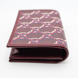 GUCCI グッチ カードケース 二つ折り GGシャドウ ロッソアンコラ ウォレット ミニウォレット 財布 795044 レッド系 25k1084-2